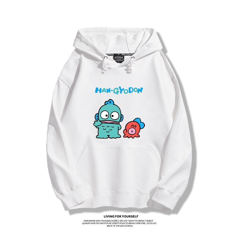 人魚漢頓醜魚新款 親子情侶男女款連帽衛衣-CASEZONE
