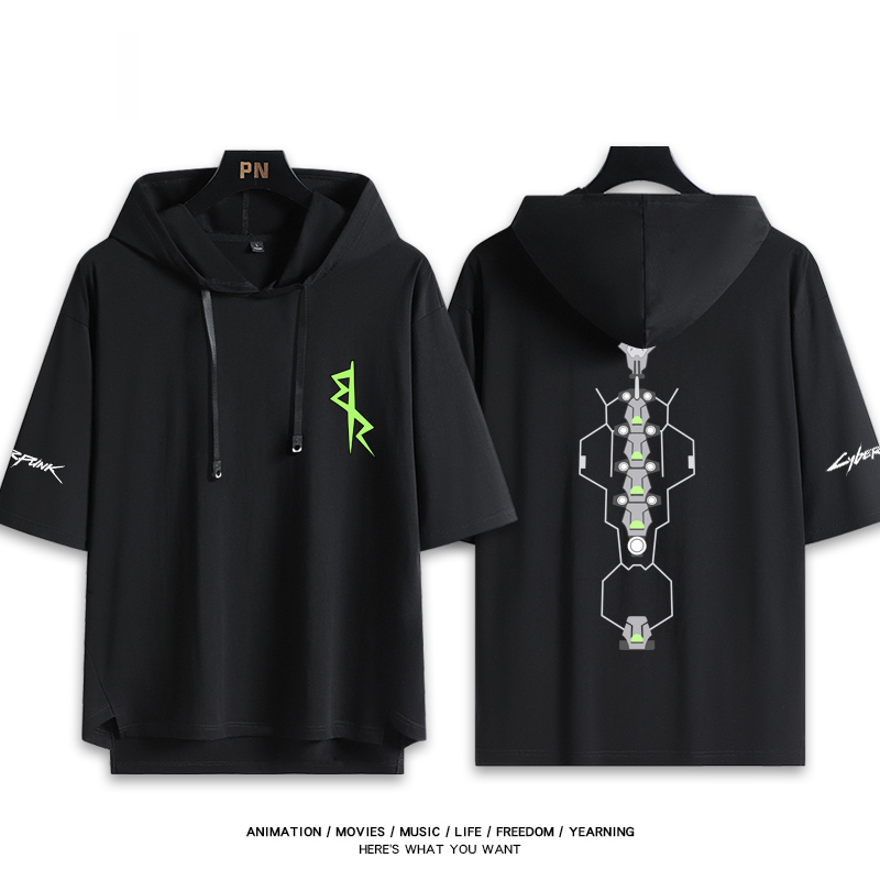 電馭叛客 連帽短袖T恤-CASEZONE