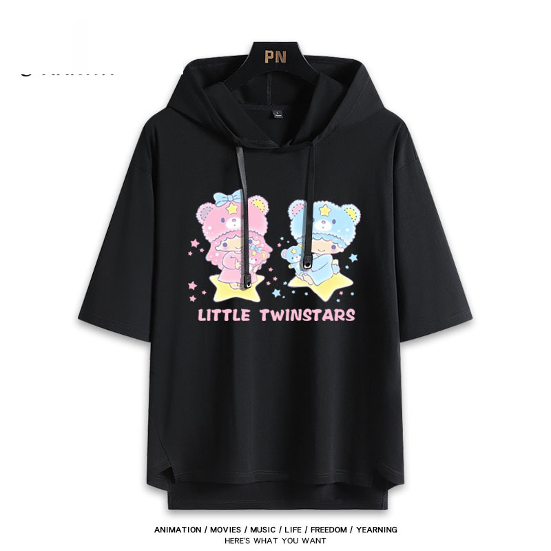 雙子星 Little twin stars 連帽短袖T恤
