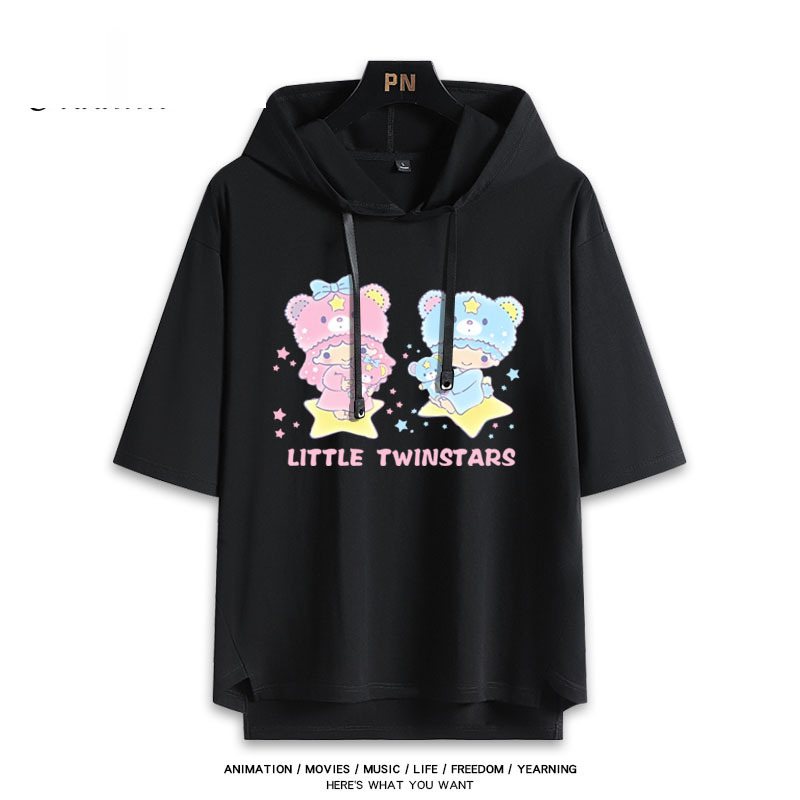 雙子星 Little twin stars 連帽短袖T恤