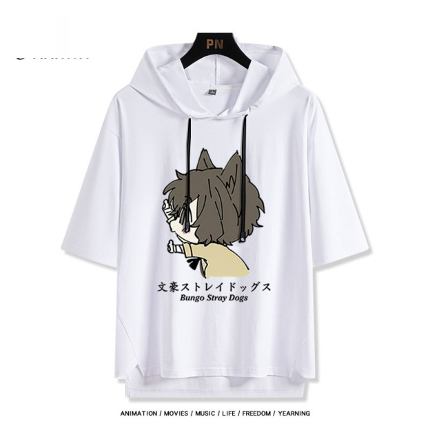 文豪野犬 太宰治 連帽短袖T恤