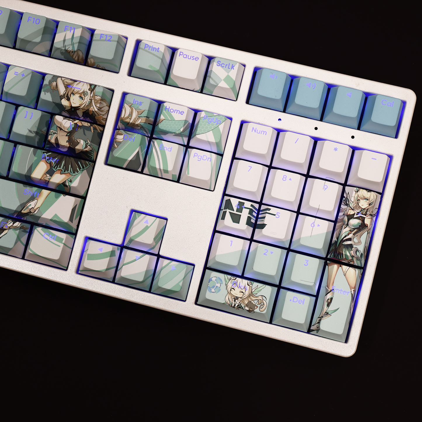 天選姬透光RGB108鍵標準配列衛星軸鍵帽-CASEZONE