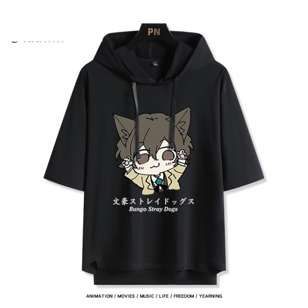 文豪野犬 太宰治 連帽短袖T恤