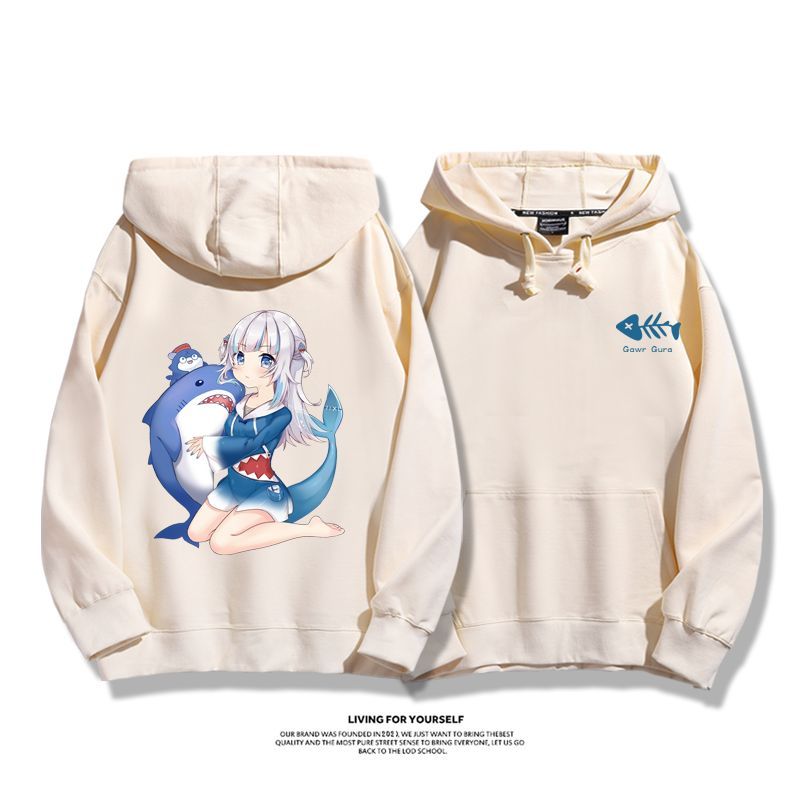 Gawr Gura 2025秋冬新款 親子情侶男女連帽衛衣-ZUIHANG SHOP