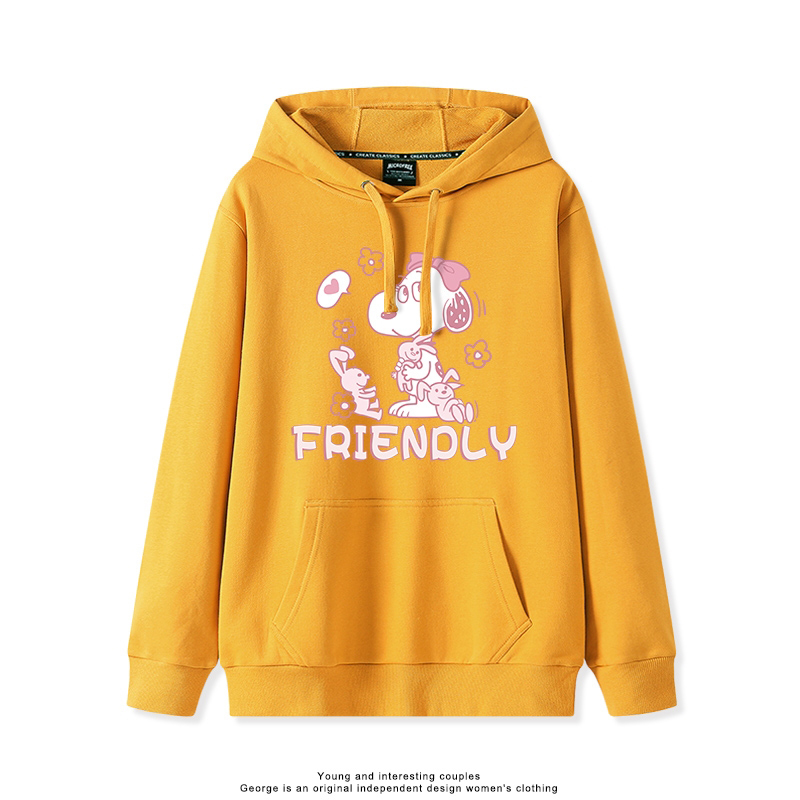 史努比 聯名衛衣2025秋冬新款親子情侶裝連帽衛衣