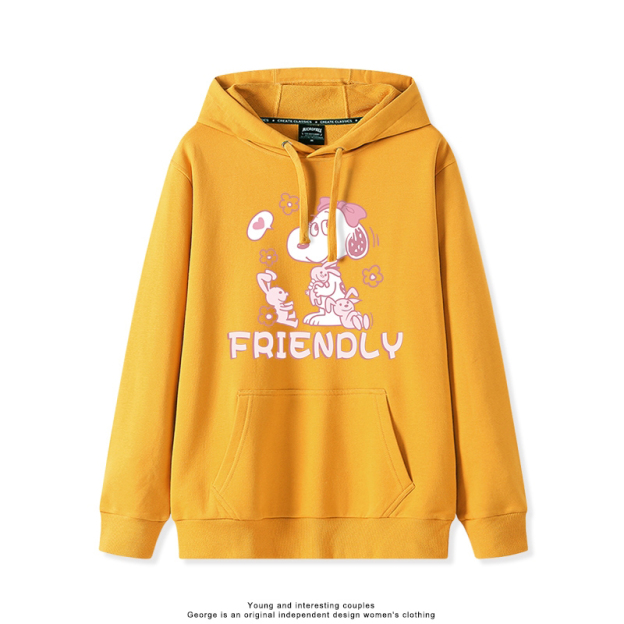 史努比 聯名衛衣2025秋冬新款親子情侶裝連帽衛衣