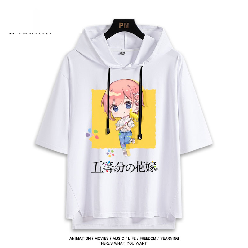 五等分的新娘 連帽短袖T恤