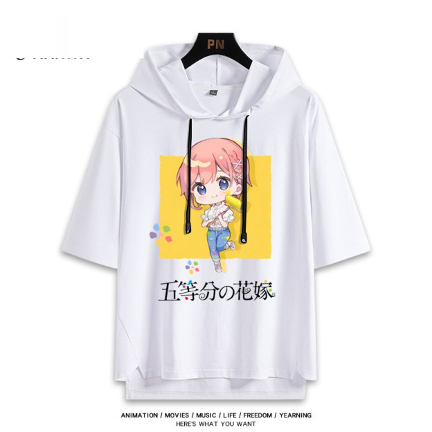 五等分的新娘 連帽短袖T恤