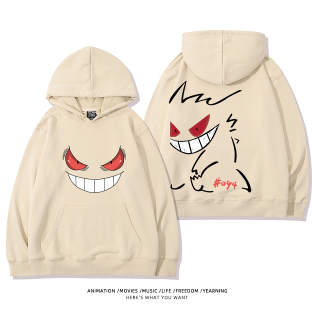 寶可夢 聯名衛衣2024秋冬新款親子情侶裝薄絨款連帽衛衣