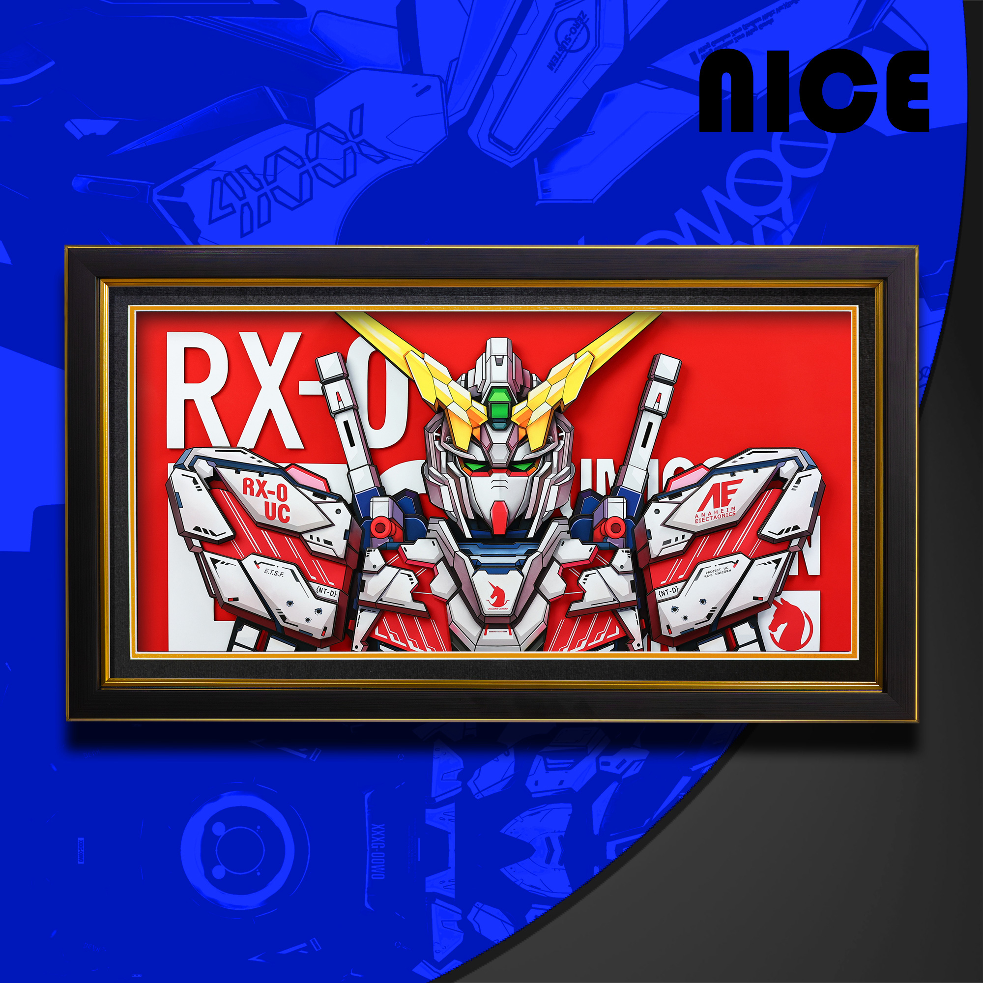 機動戰士鋼彈 3D立體畫-CASEZONE