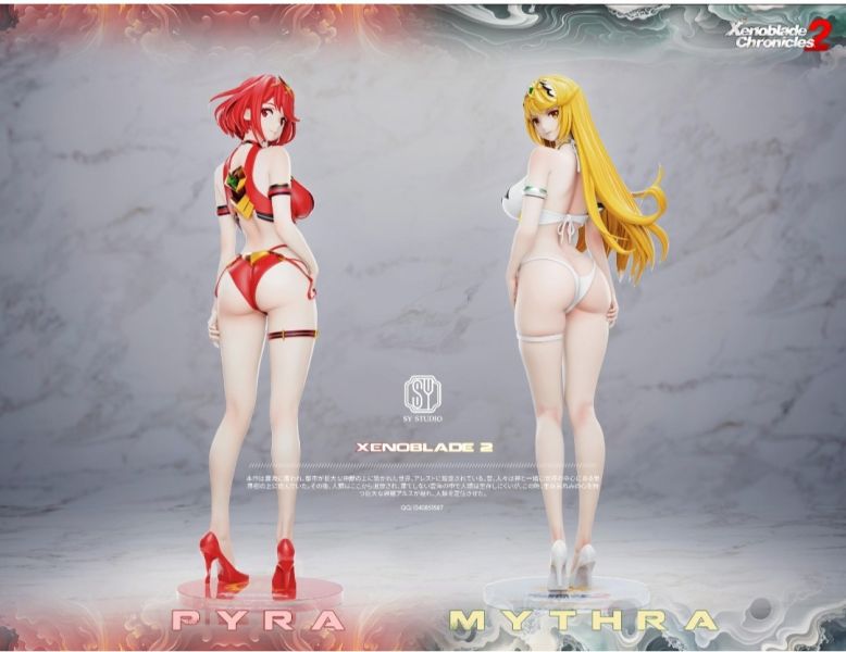 【預購】森炎SY studio 女角色輕雕像系列第一款 Mythra&Pyra 光焰合鳴（異度之刃）-CASEZONE