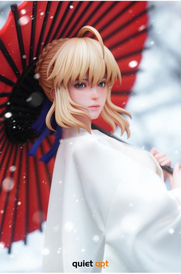 【預購】QuietArt 白色永恆 和風 saber 阿爾託莉雅·潘德拉貢-CASEZONE