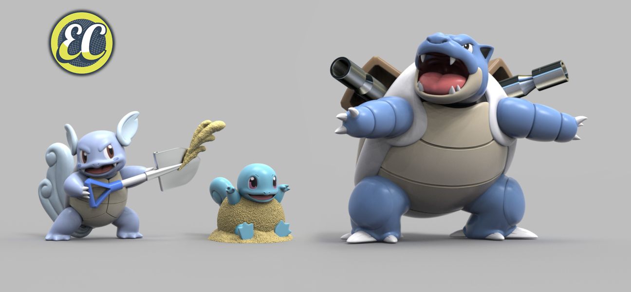 【預購】EC 寶可夢圖鑑1/20 水箭龜進化組-CASEZONE