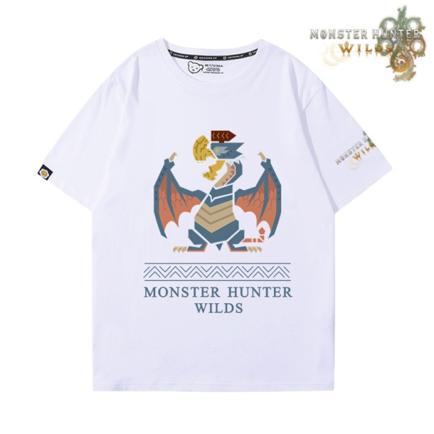 魔物獵人荒野印花短袖T恤
