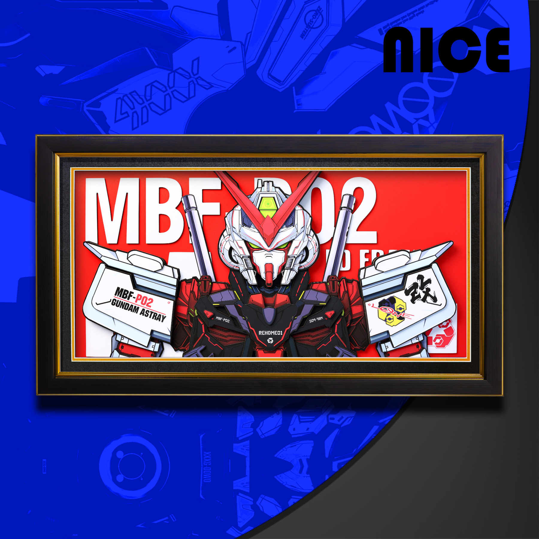 機動戰士鋼彈 3D立體畫-CASEZONE