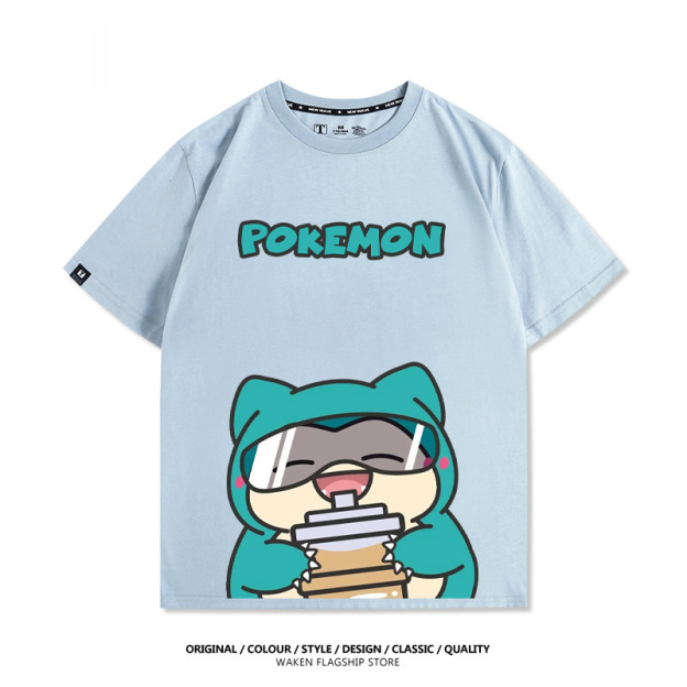 精靈寶可夢 啵啵奶茶 印花短袖T恤-CASEZONE