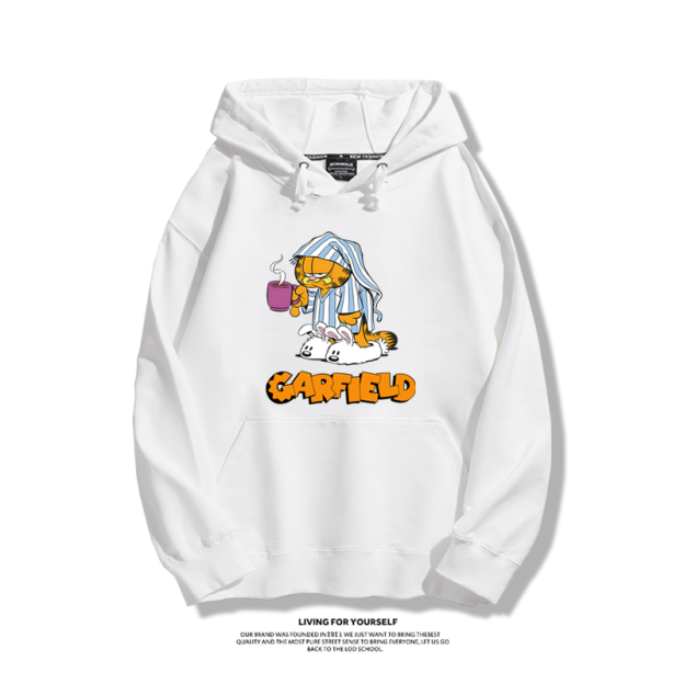 加菲貓新款 親子情侶男女款連帽衛衣-CASEZONE