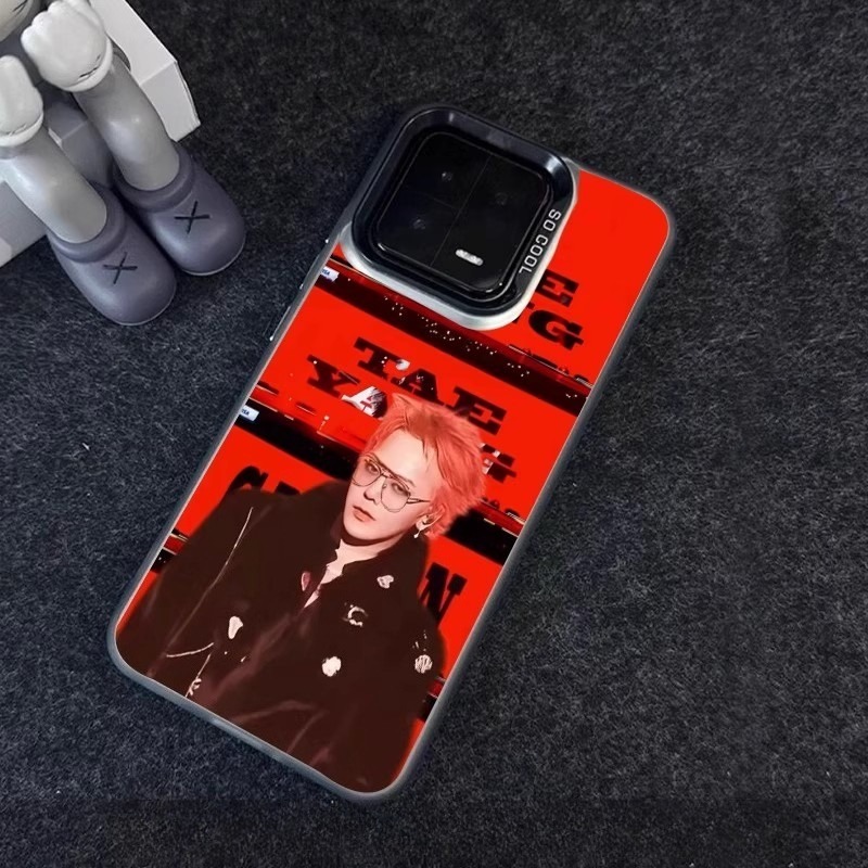 權志龍GD 彩銀線條漸變防摔手機殼-CASEZONE