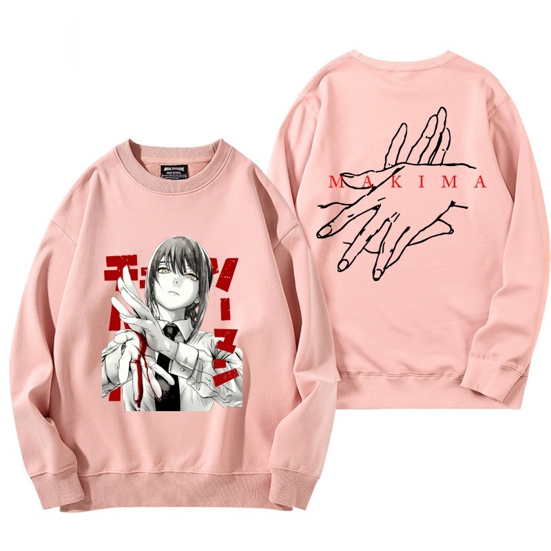 鏈鋸人 秋冬新款 親子情侶裝圓領長袖