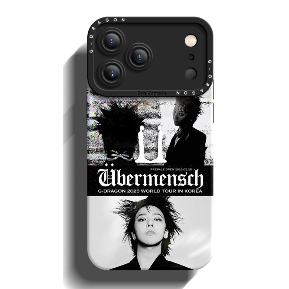 GD權志龍高級感液態矽膠手機殼