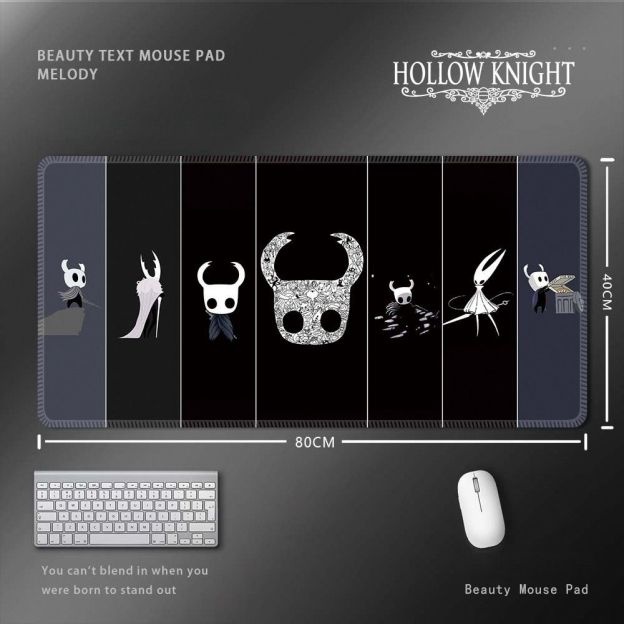 空洞騎士 Hollow Knight 滑鼠墊｜超大尺寸遊戲桌墊 電腦鍵盤墊 收藏周邊