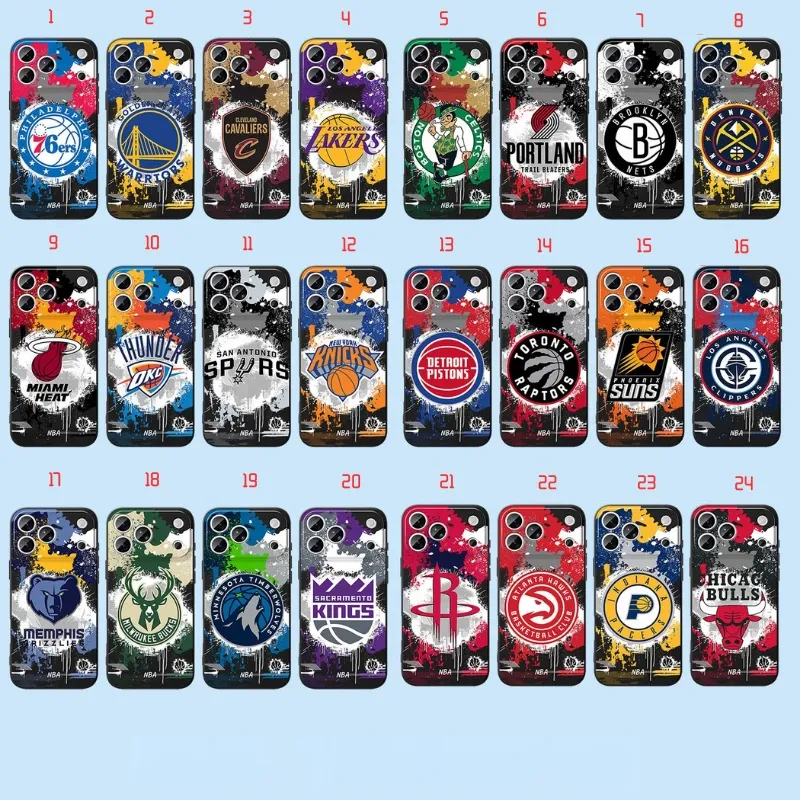NBA 水墨風液態矽膠手機殼