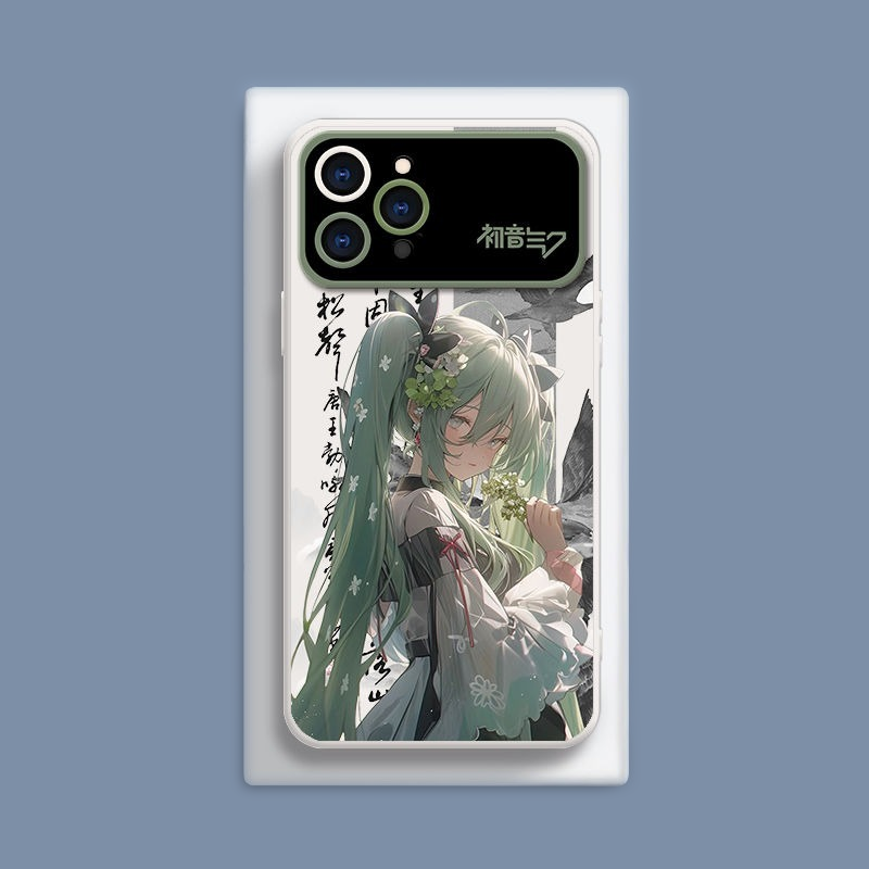 初音未來液態大視窗全包矽膠防摔軟殼-CASEZONE