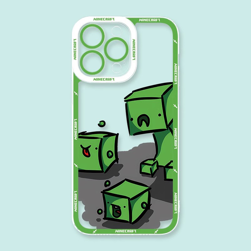 Minecraft我的世界透明防摔軟殼-CASEZONE