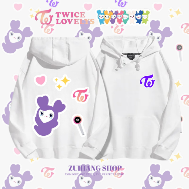 Twicelovely新款 親子情侶男女款連帽衛衣-CASEZONE