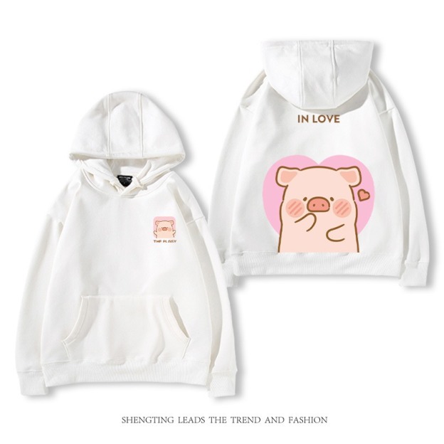 罐頭豬LULU 2025秋冬新款 親子情侶裝連帽衛衣