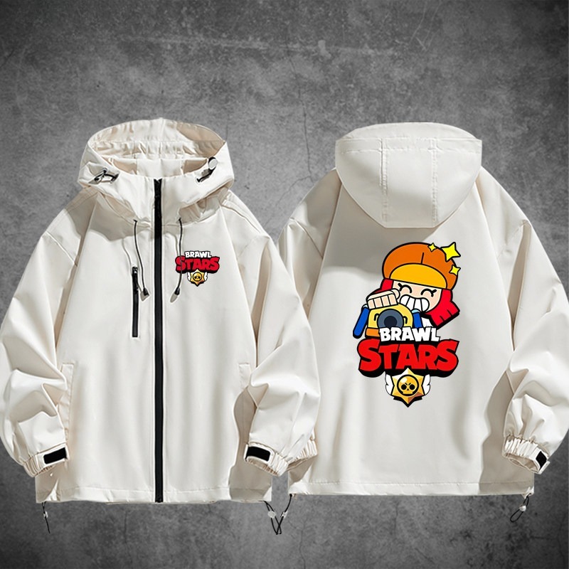 Brawl Stars荒野亂鬥周邊 男女同款秋冬衝鋒衣