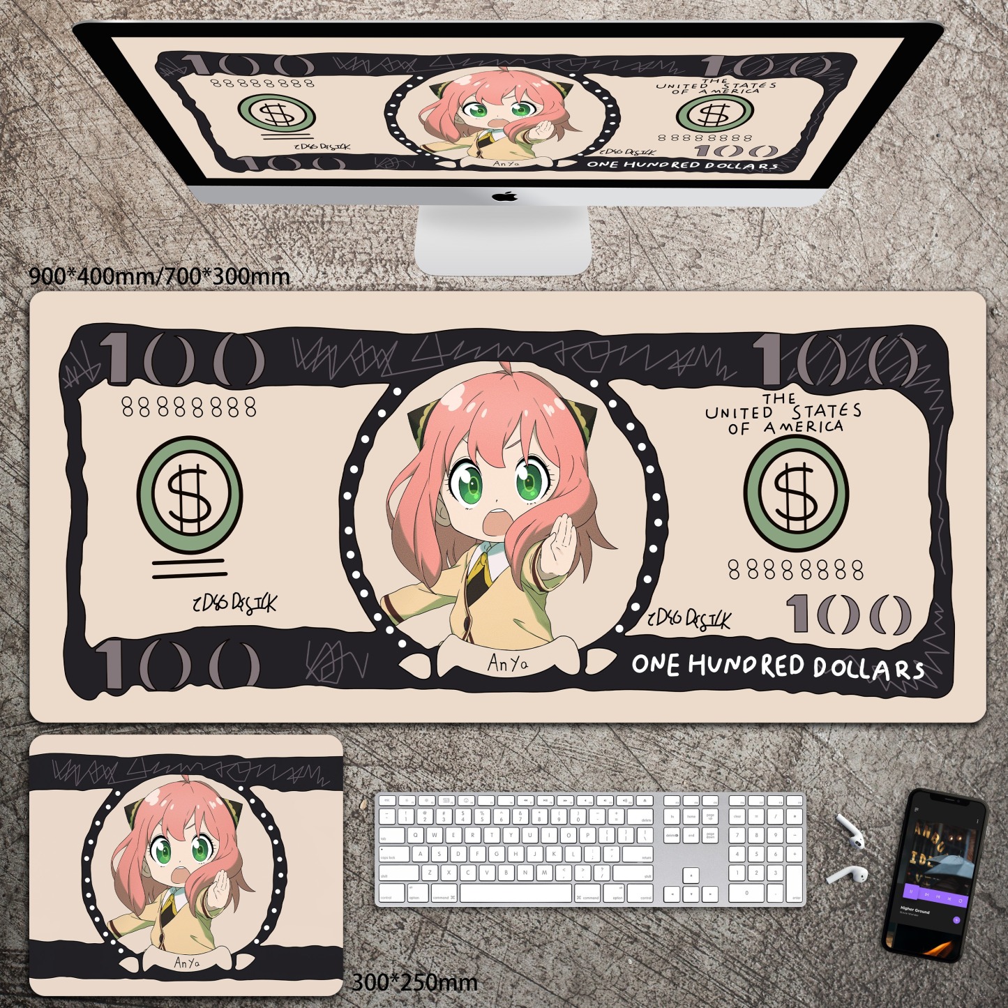 動漫系列 主題桌墊 布質滑鼠墊-CASEZONE