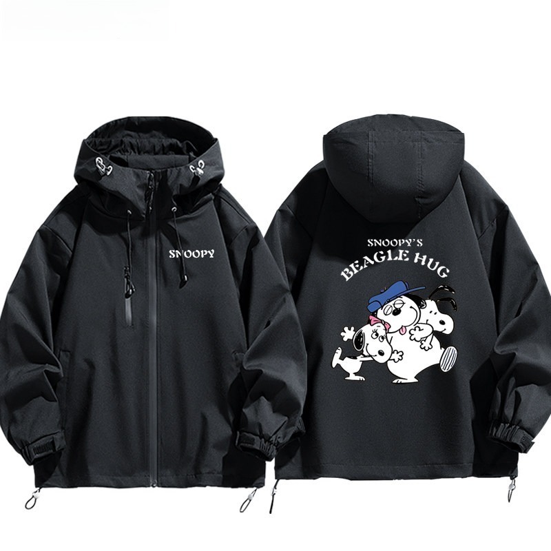 史努比Snoopy周邊 男女同款秋冬衝鋒衣