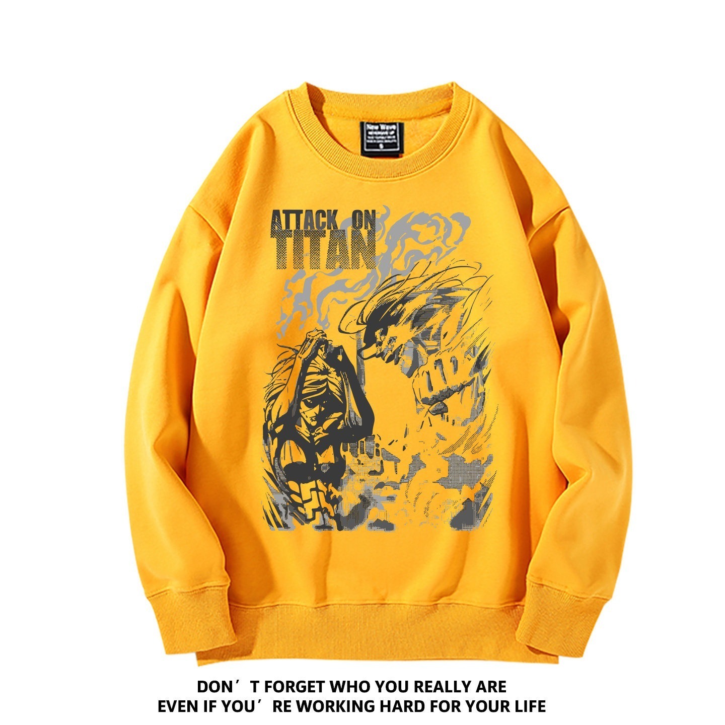 進擊的巨人聯名男女同款情侶親子 圓領長袖