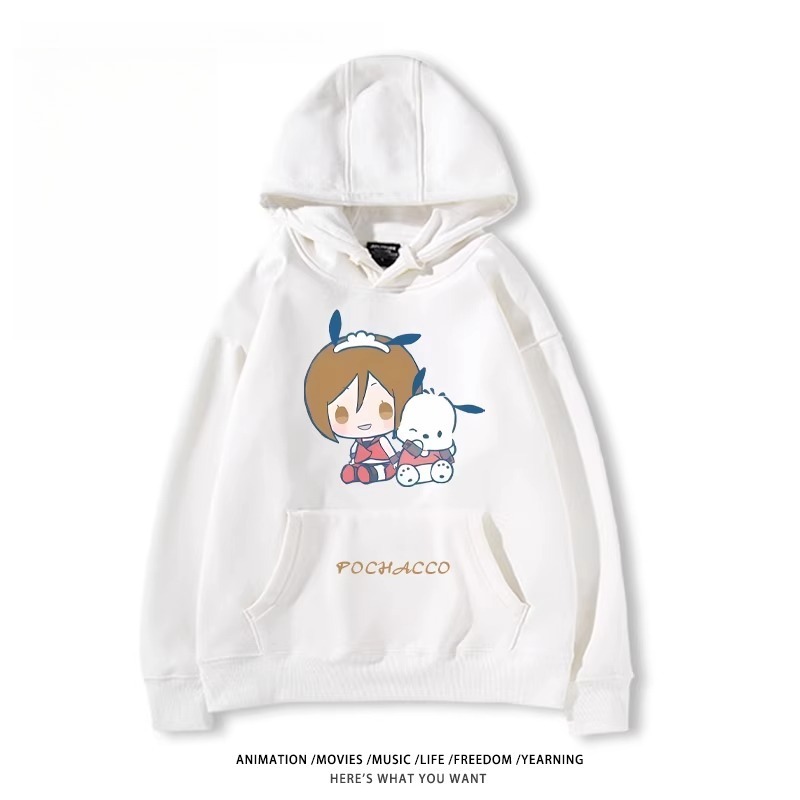 初音未來X三麗鷗新款 親子情侶男女款連帽衛衣