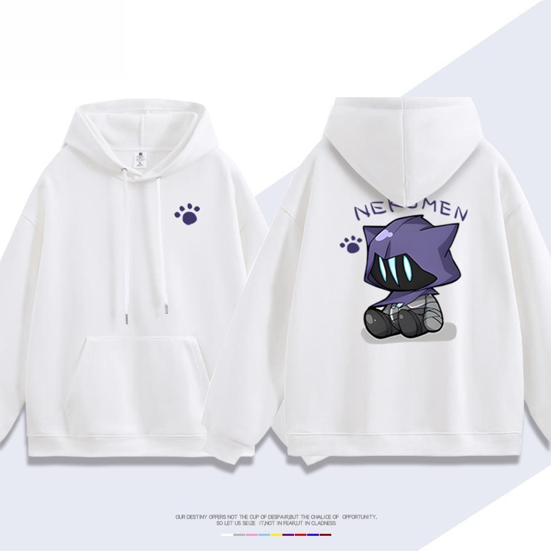 瓦羅蘭特歐門貓貓新款 親子情侶男女連帽衛衣