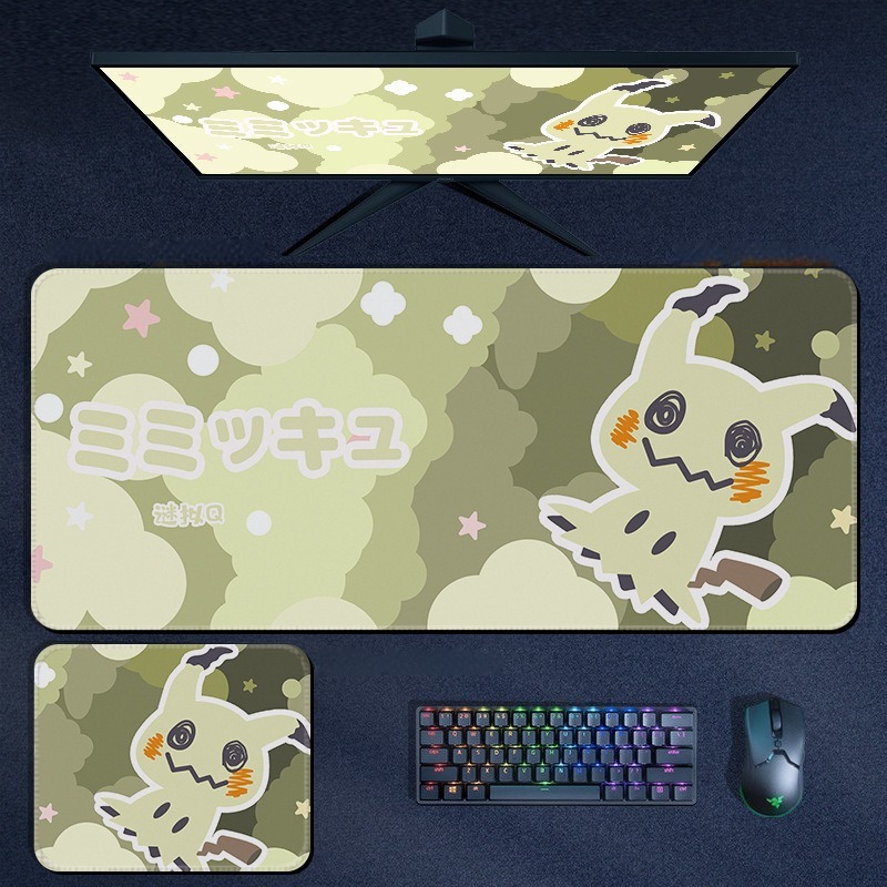 寶可夢 Pokémon 超大滑鼠墊｜加厚電競遊戲桌墊