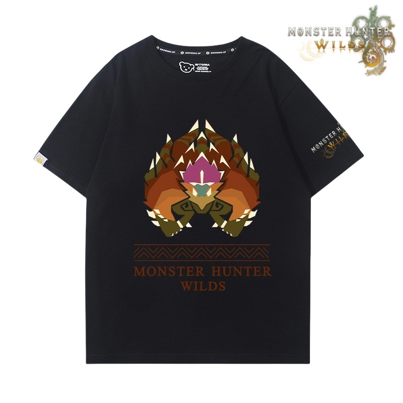 魔物獵人荒野印花短袖T恤