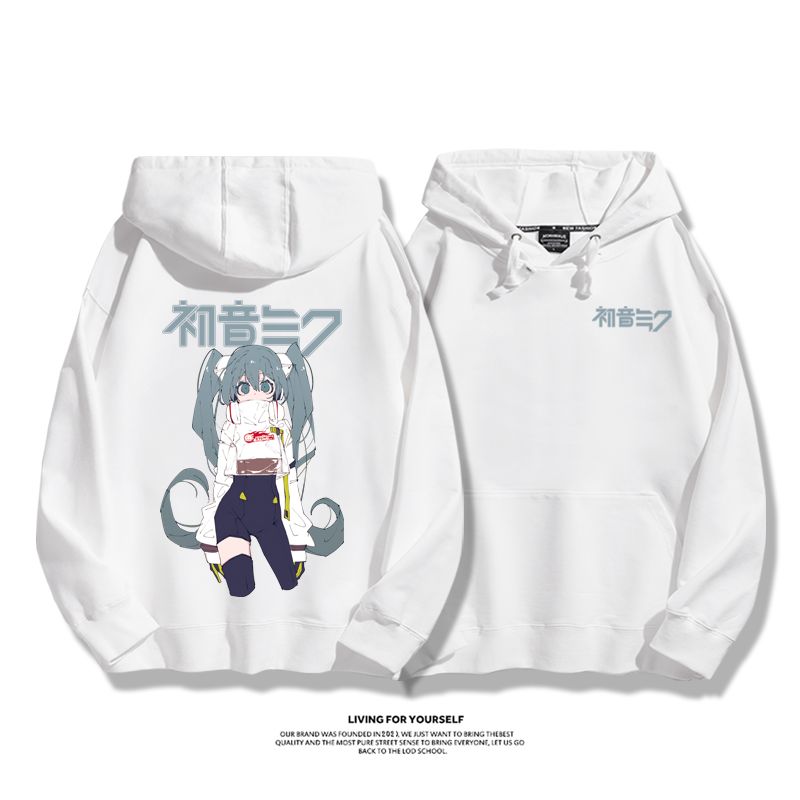 初音未來新款 親子情侶男女款連帽衛衣-CASEZONE