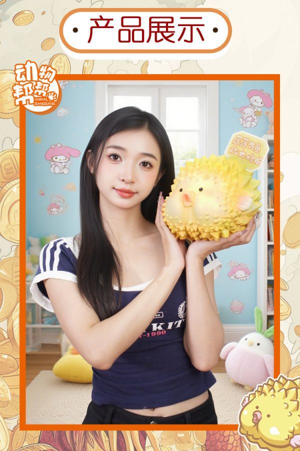 【預購】動物幫幫 蓮蓮有魚（大）可愛有趣家居玄關擺件