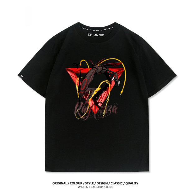 精靈寶可夢裂空座 印花短袖T恤-CASEZONE