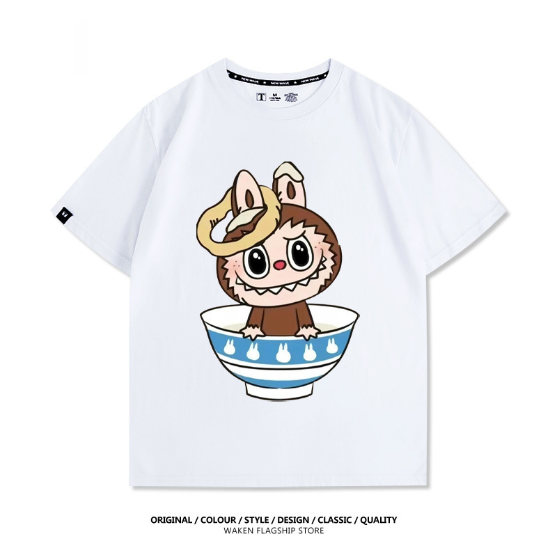 Labubu卡通潮牌 印花短袖T恤-CASEZONE