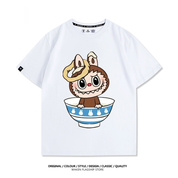 Labubu卡通潮牌 印花短袖T恤-CASEZONE