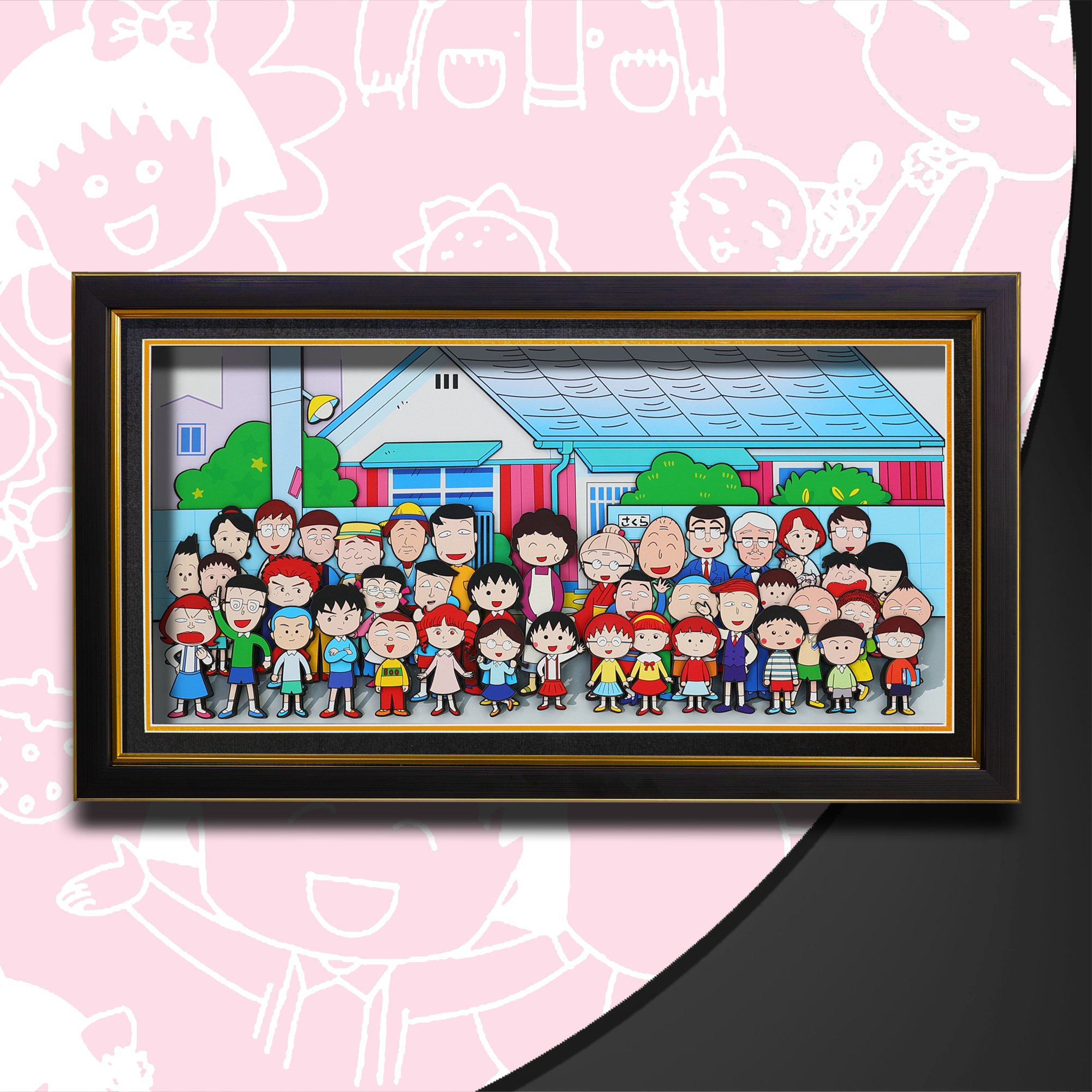 櫻桃小丸子 3D立體畫-CASEZONE