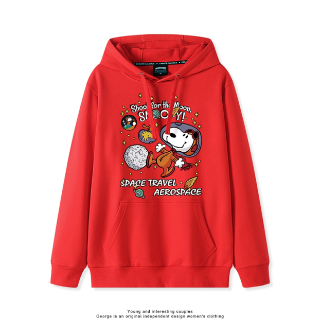 史努比 聯名衛衣2025秋冬新款親子情侶裝連帽衛衣