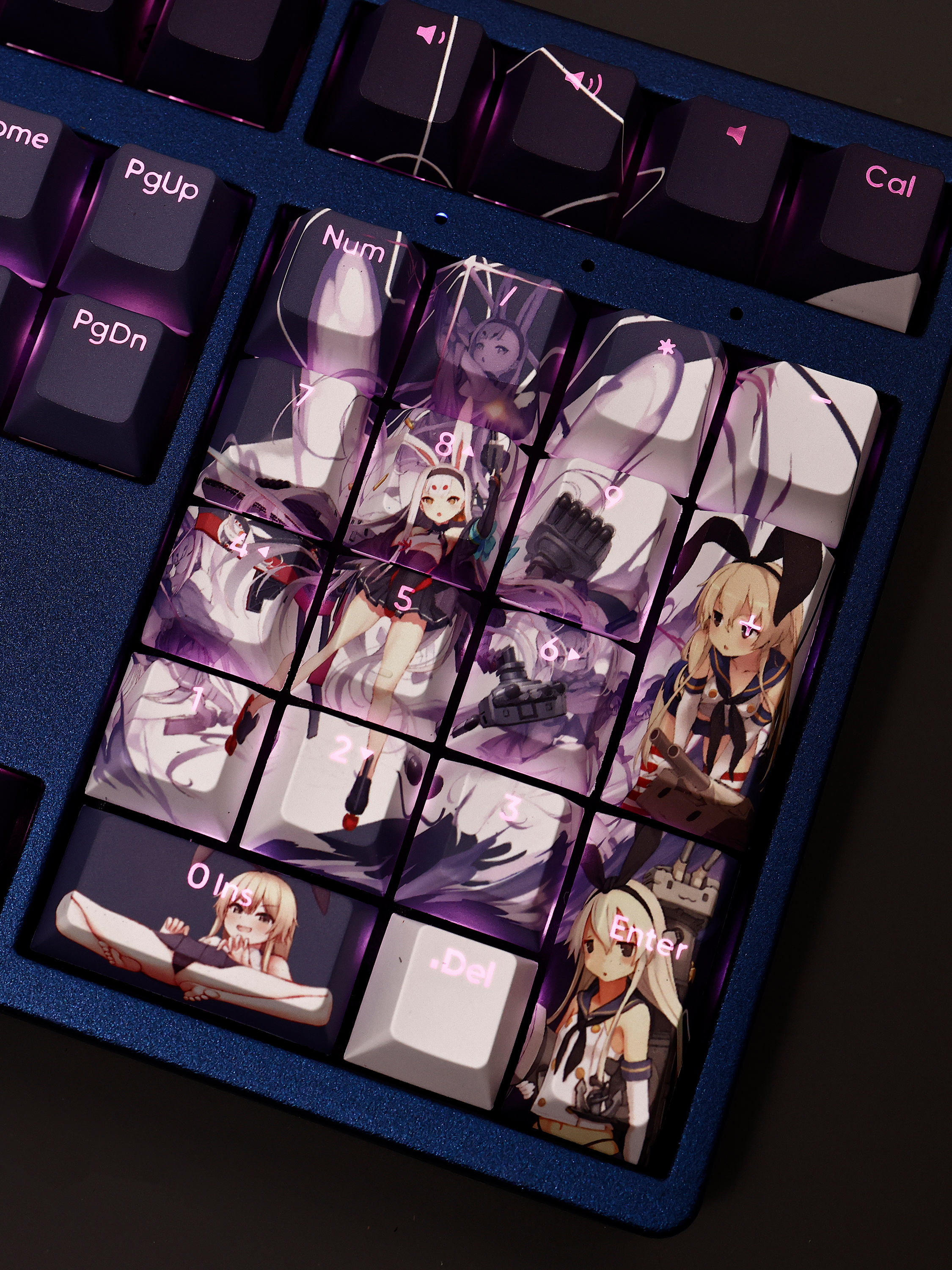 艦隊Collection島風透光RGB108鍵標準配列衛星軸鍵帽-CASEZONE