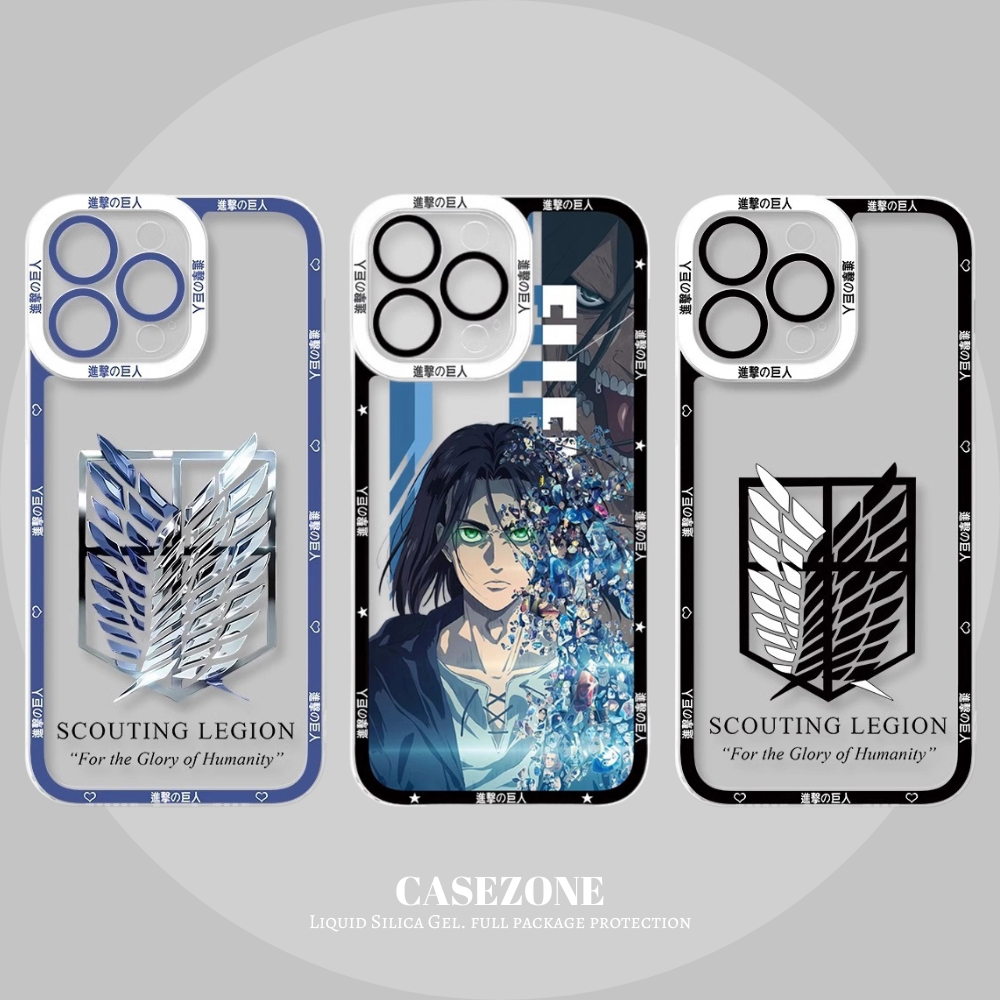 進擊的巨人透明防摔軟殼-CASEZONE