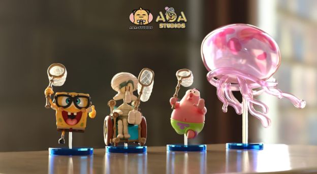 【預購】AOA-Studios WCF系列 海綿寶寶補全計劃第一彈 水母田