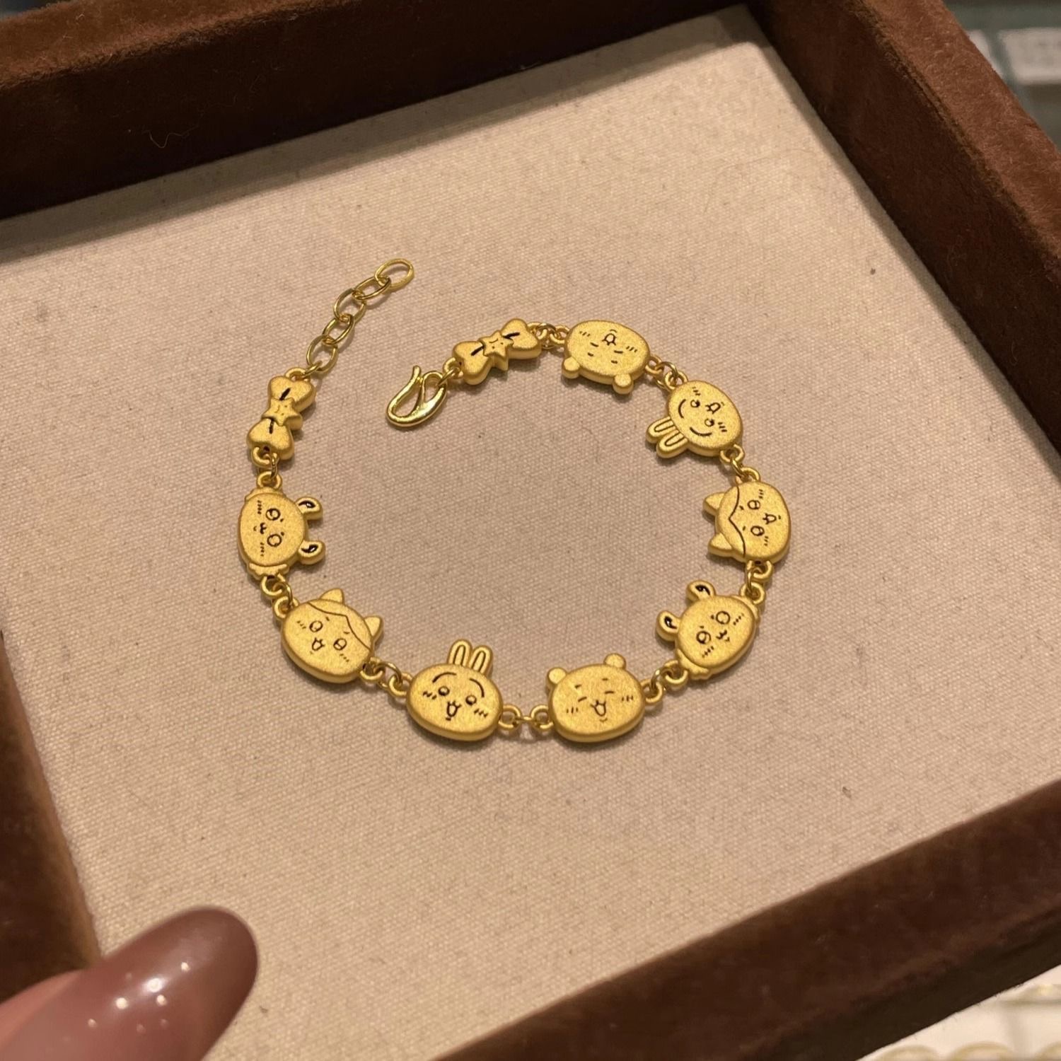 Chiikawa 萌系金色手鏈｜精緻萌系輕奢飾品