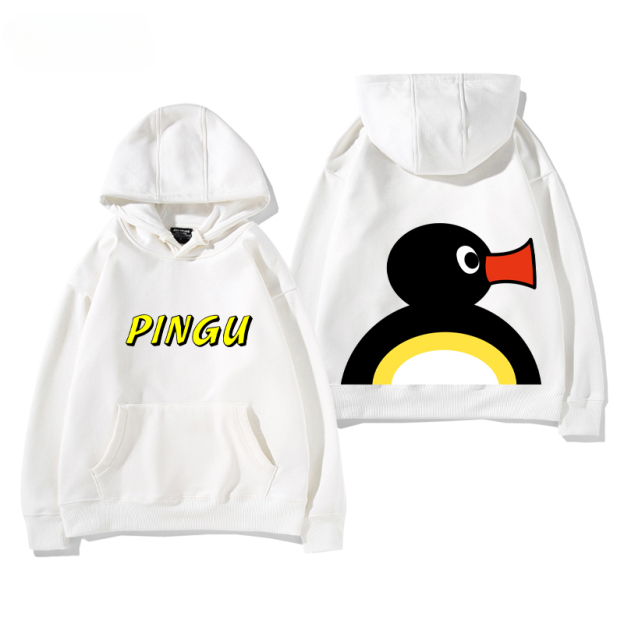 企鵝家族Pingu新款 親子情侶男女款連帽衛衣-CASEZONE